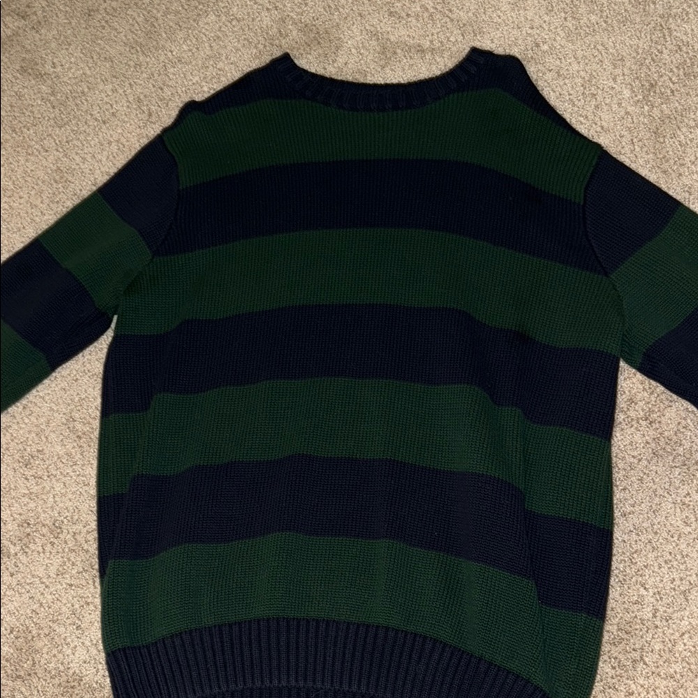 Striped Sweater - Green and Black